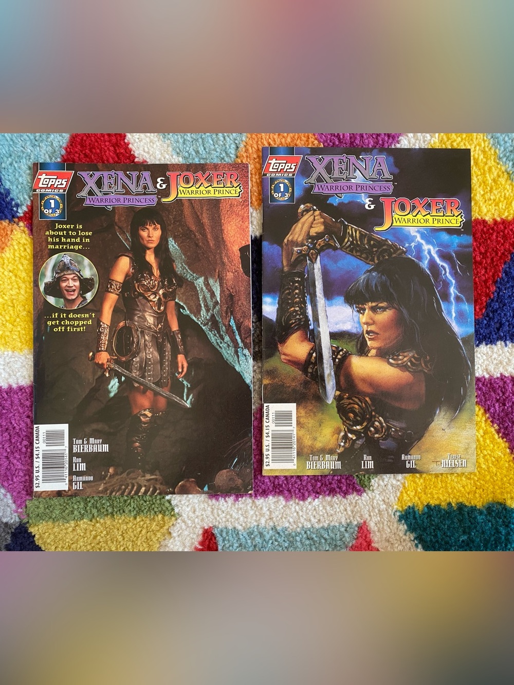 Vintage TOPPS Comics Xena Warrior Princess lot of 2 90s 1997